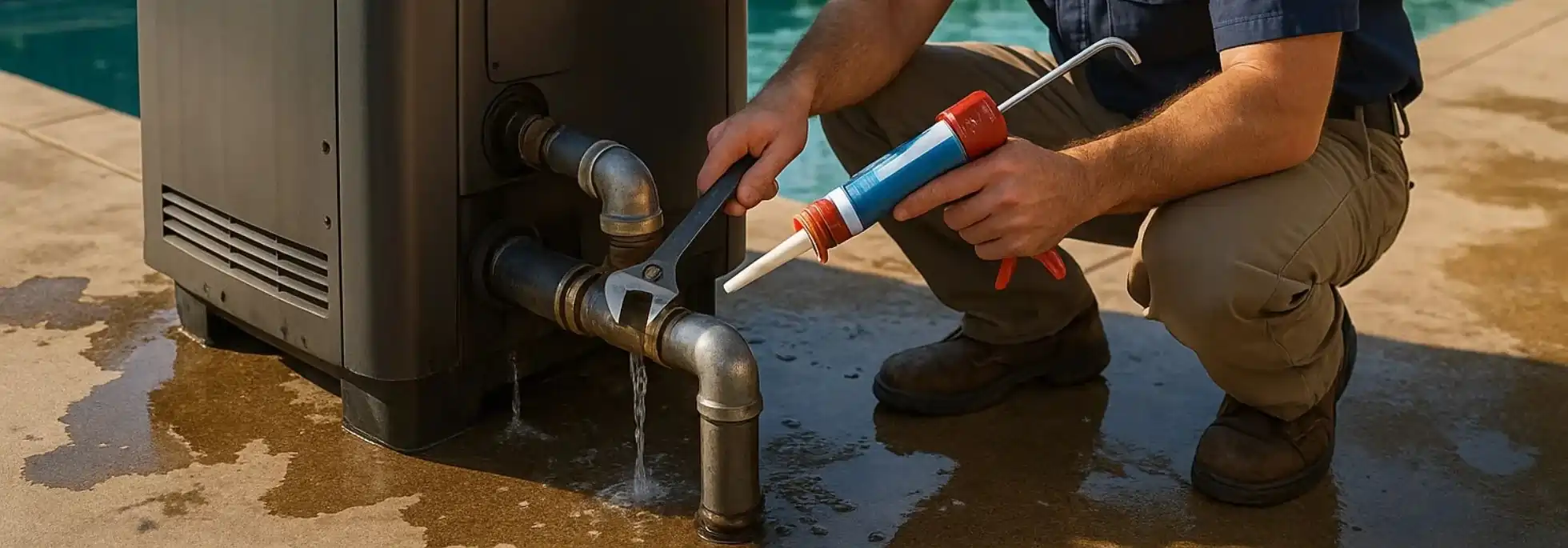  Pool Heater Leak Repair - HVAC Bolton